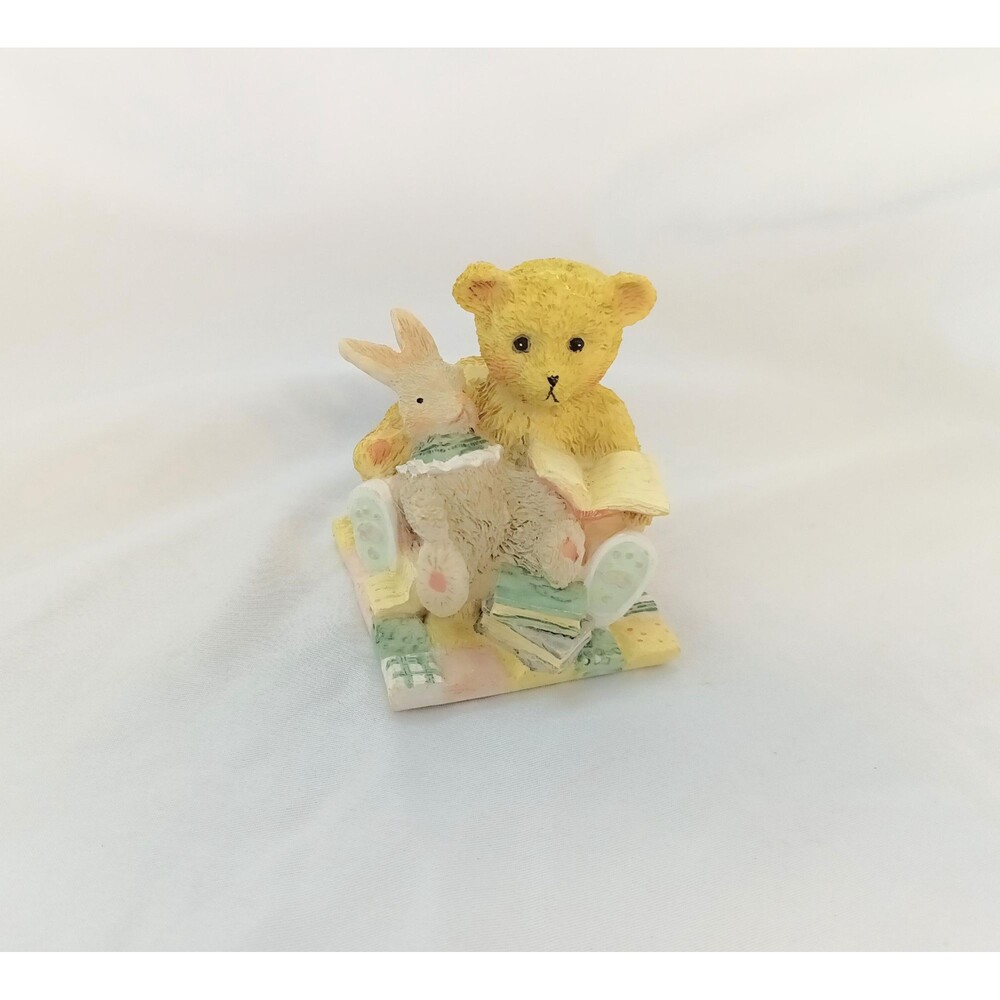 Avery Creations Bear Reading to a Bunny Figurine 1993